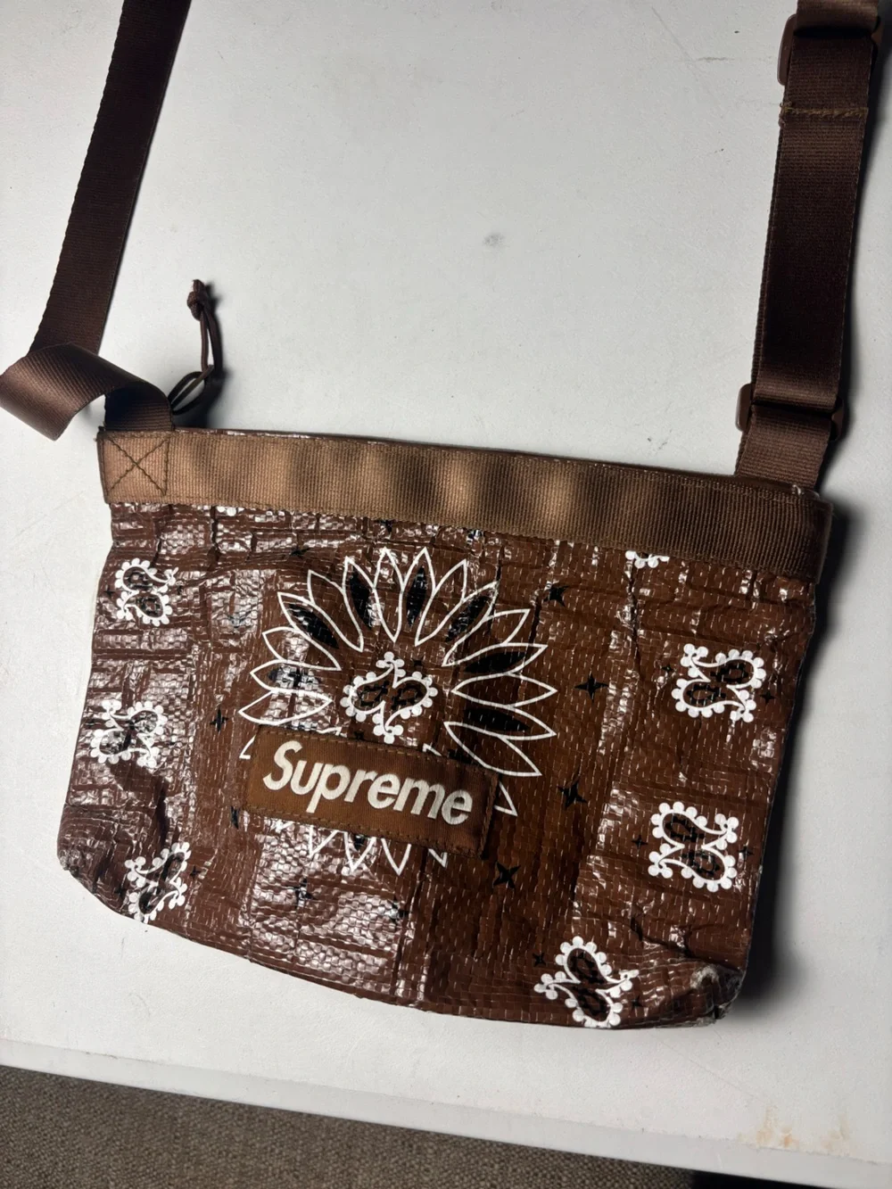 Supreme Bandana Tarp Side Bag